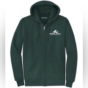 Koloa Surf Company Men's Green Full Zip Wave Hoodie XL